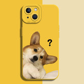 Cute Puppy Silicone Case for iPhone Series